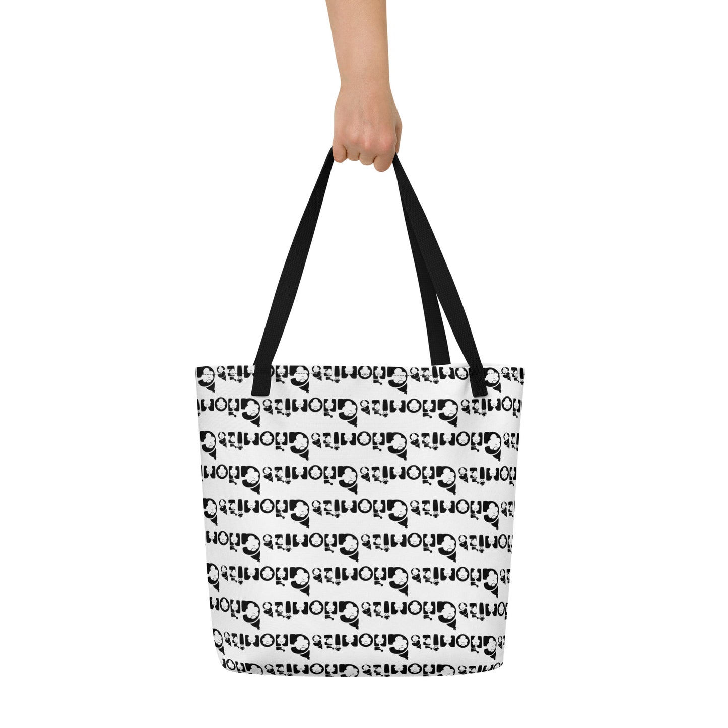 Roaming with my Gnomies All-Over Print Large Tote Bag