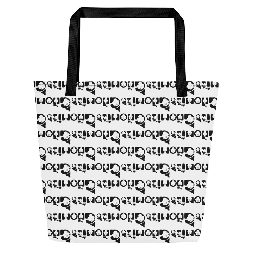 Roaming with my Gnomies All-Over Print Large Tote Bag