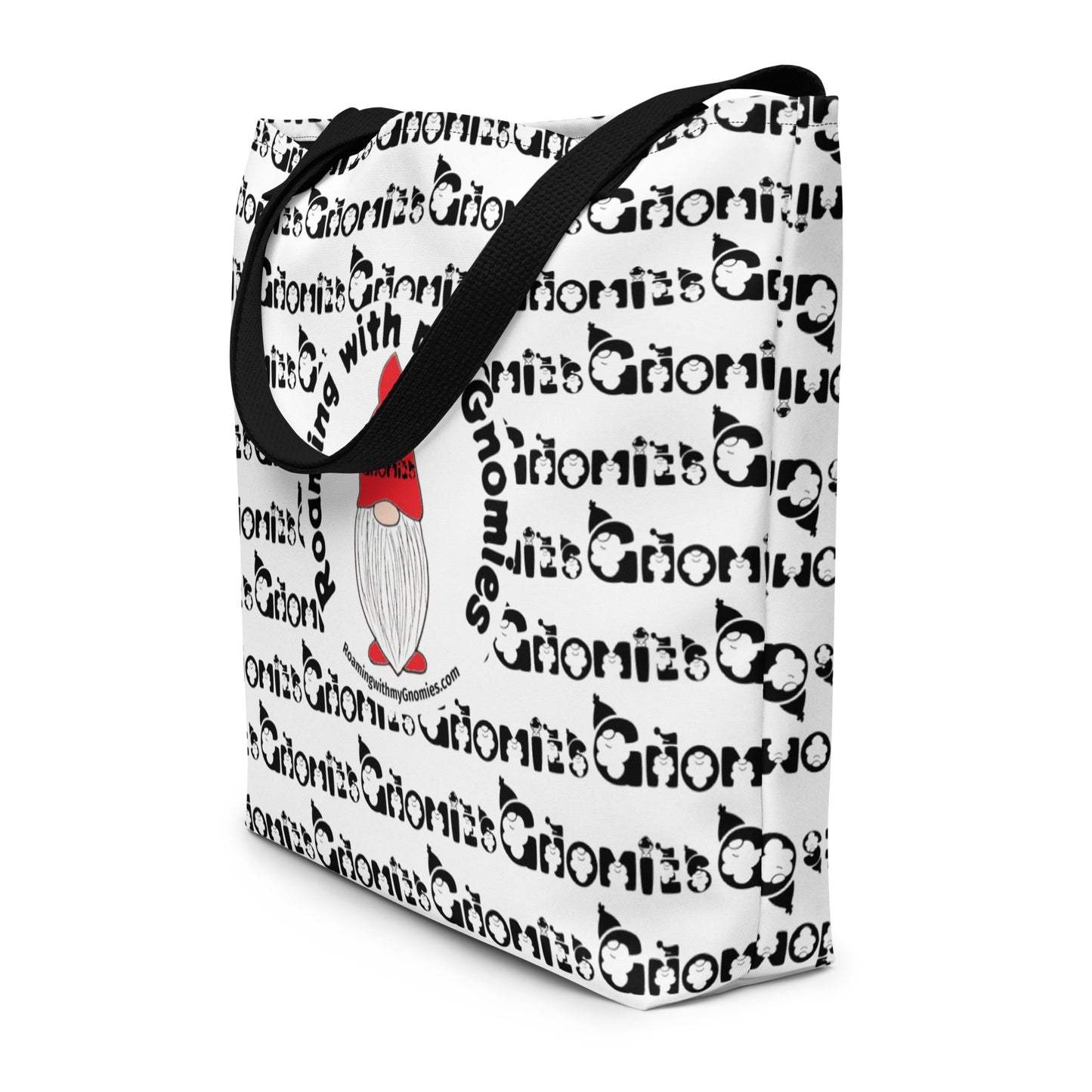 Roaming with my Gnomies All-Over Print Large Tote Bag