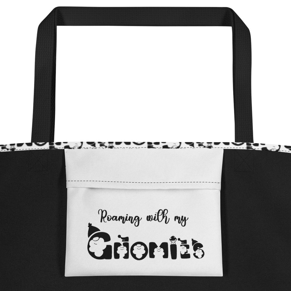 Roaming with my Gnomies All-Over Print Large Tote Bag