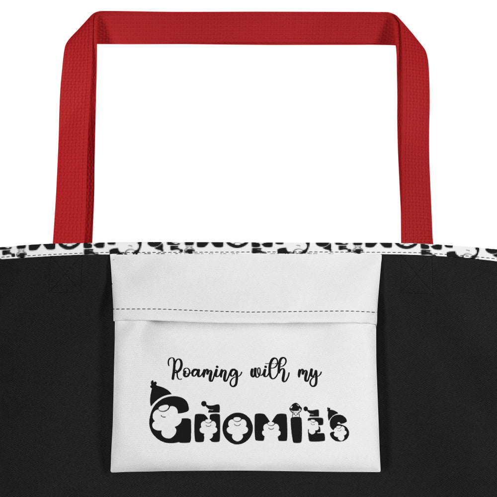 Roaming with my Gnomies All-Over Print Large Tote Bag