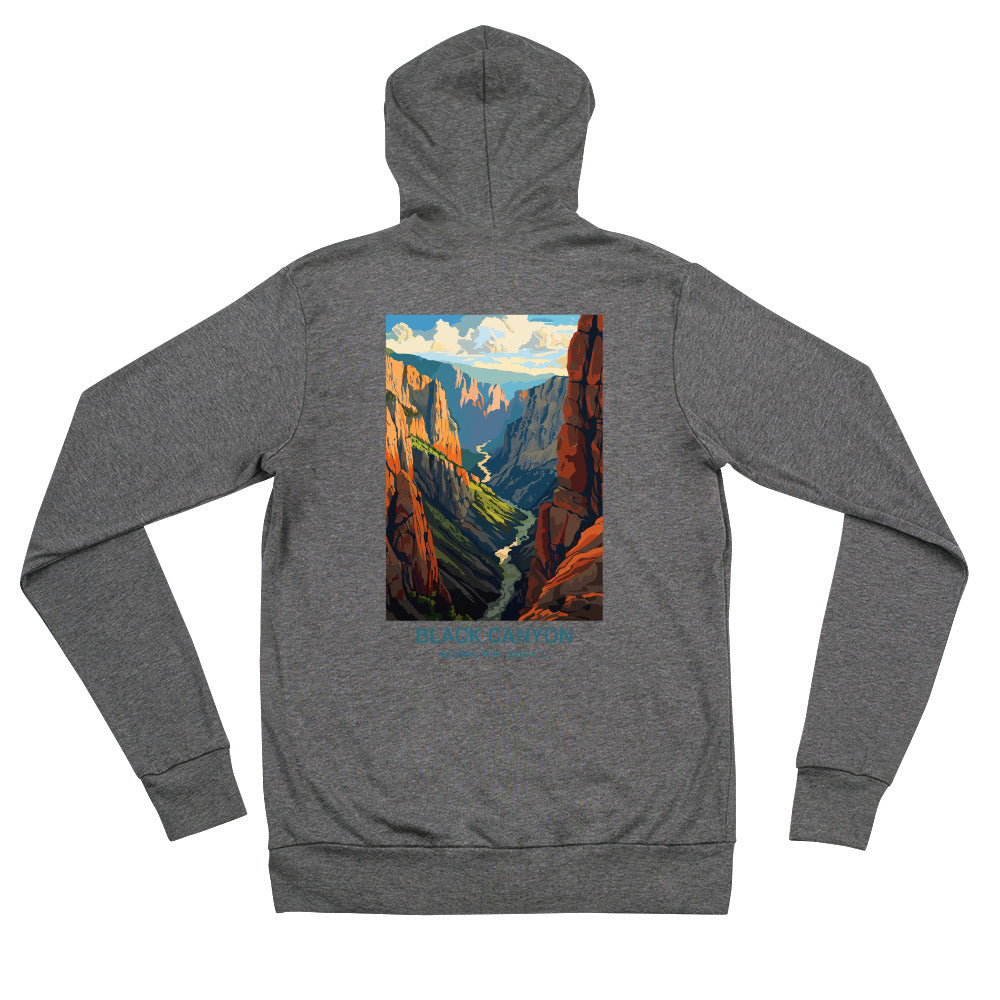 Black Canyon Unisex zip hoodie