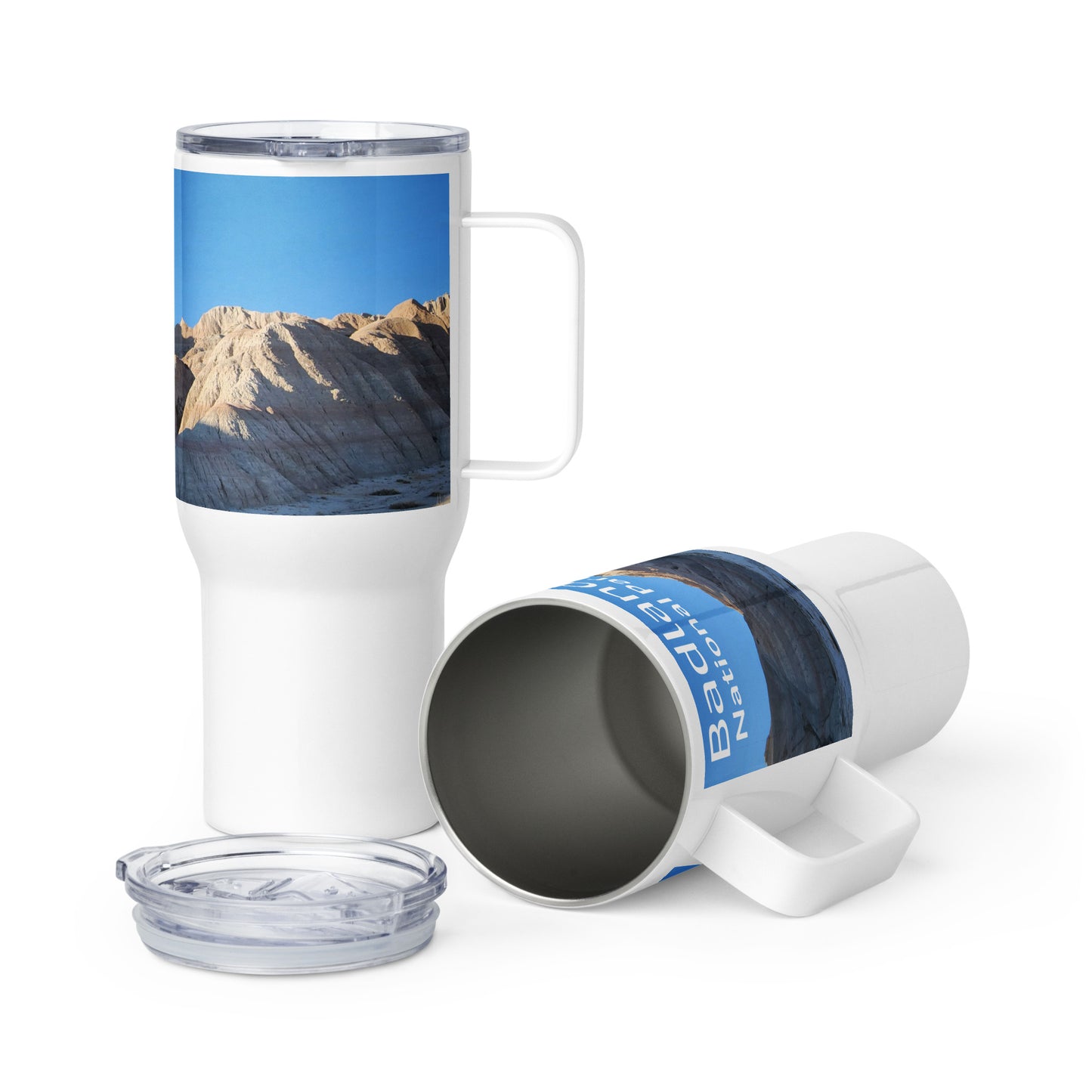 Badlands Travel Mug with a Handle