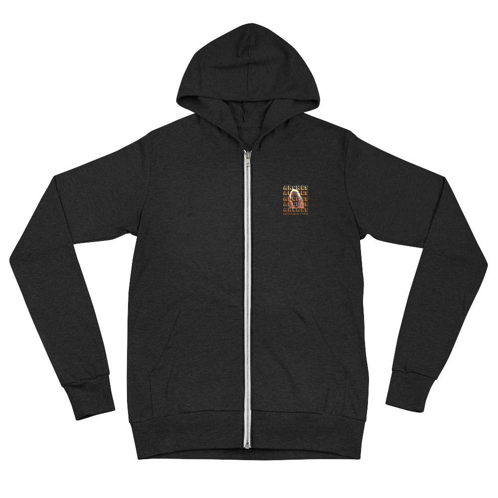 Arches Unisex zip hoodie