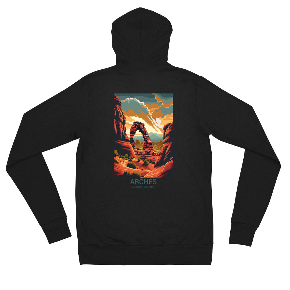 Arches Unisex zip hoodie